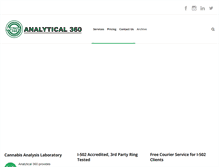 Tablet Screenshot of analytical360.com